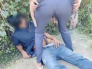 Muslim teenager open-air lovemaking with tip near